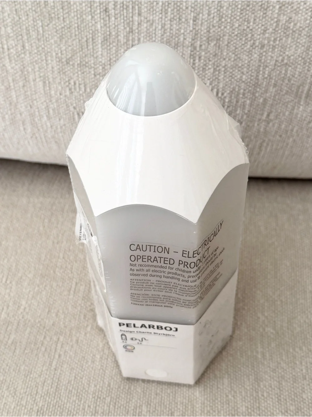 IKEA White Pencil-Shaped Table Lamp